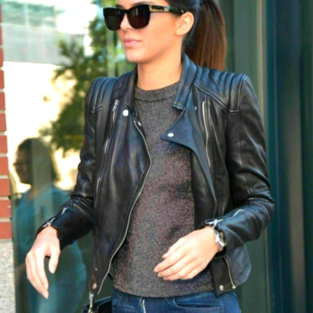 ZARA trafaluc leather moto jacket